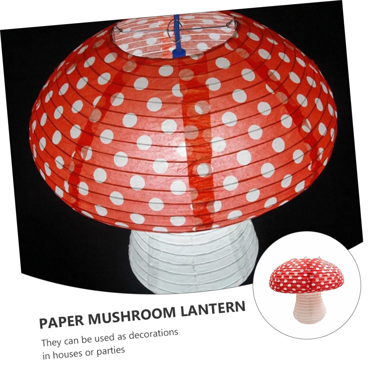Artibetter Mushroom Shaped Paper Lanterns Unique Party Ornaments for Birthday Wedding and Nursery Decor Durable Design for Festive Celebrations and Creative Atmosphere