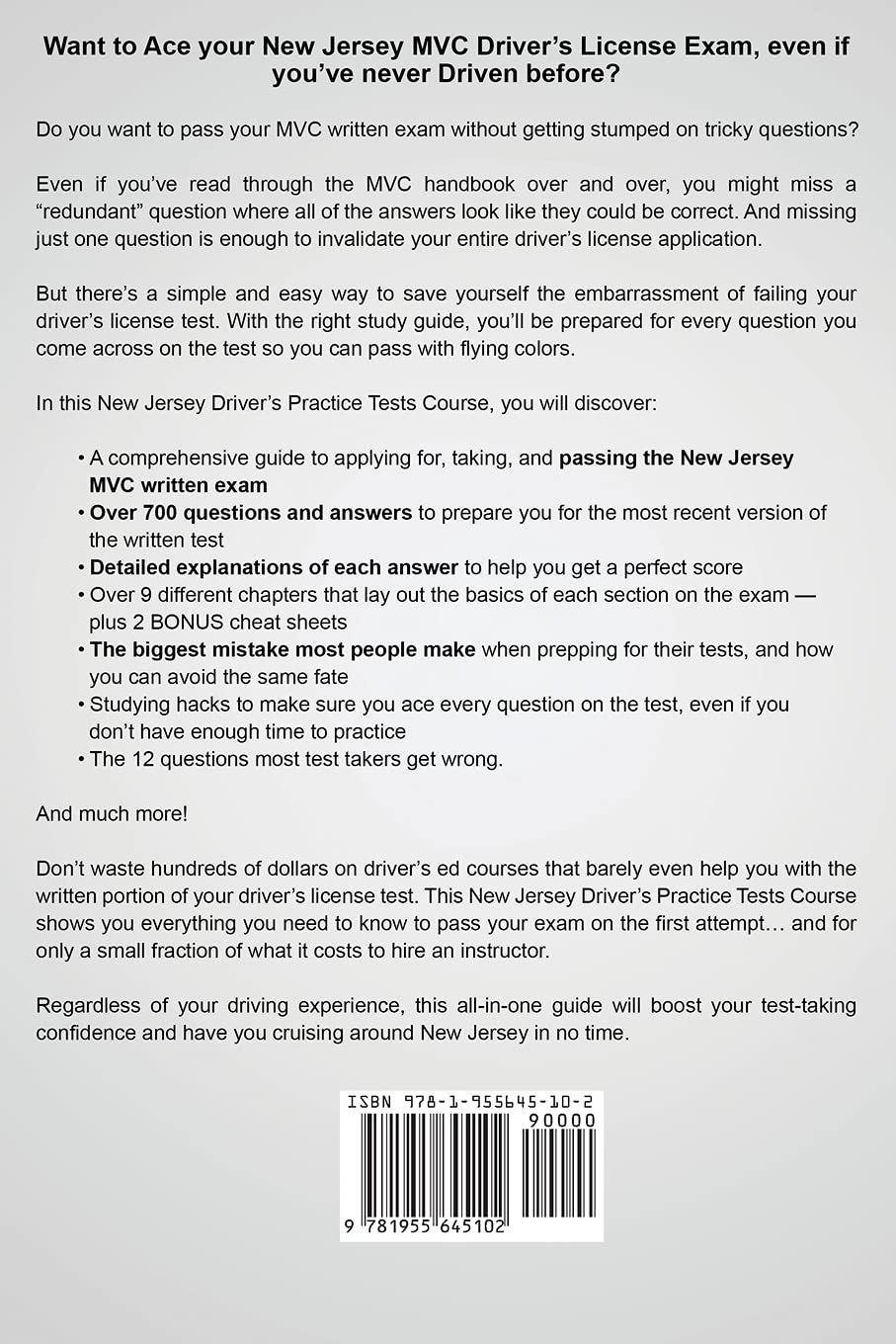 New Jersey Driver's Practice Tests: 700+ Questions, All-Inclusive Driver's Ed Handbook to Quickly achieve your Driver's License or Learner's Permit (Cheat Sheets + Digital Flashcards + Mobile App)