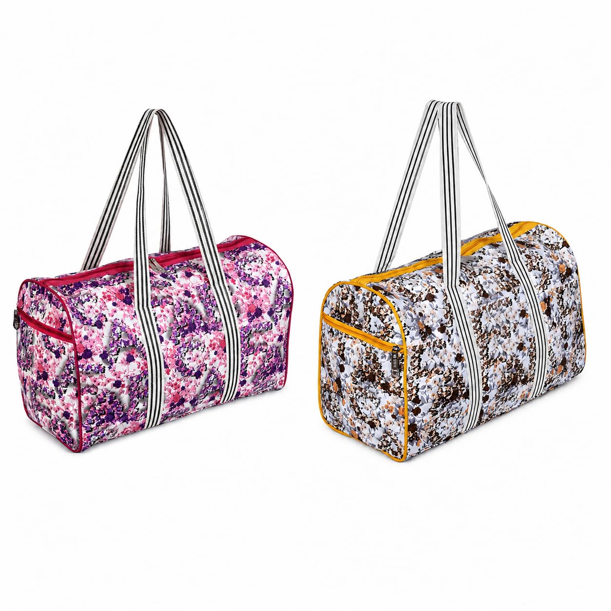 Nylon 18 inch Printed Combo DuffleTravel Bags for Men and Women Medium Size Pack of 2-image-10