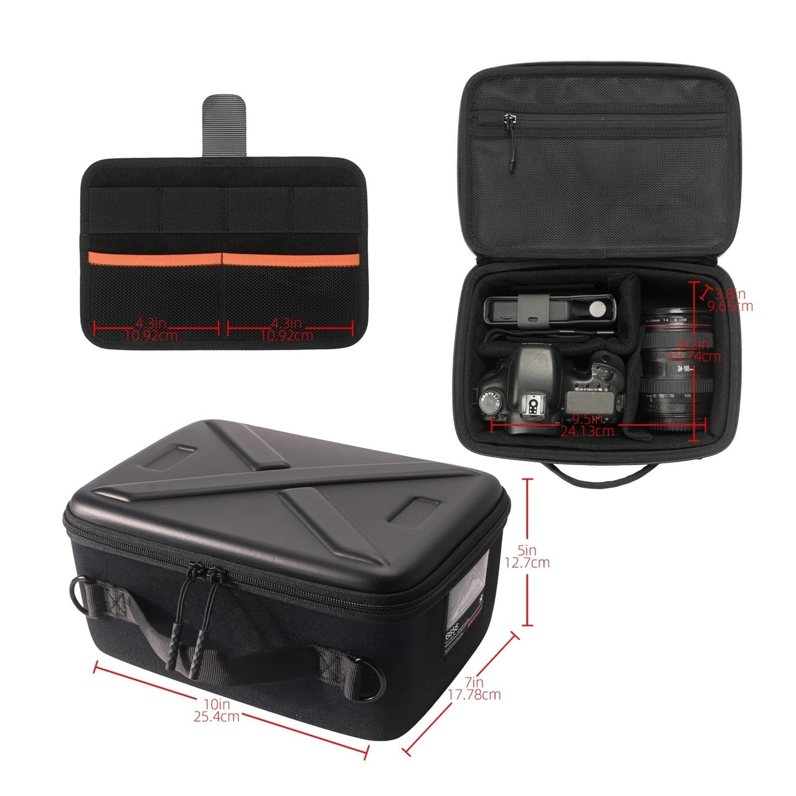 Zaino Motos Custodia Da Viaggio Antiurto Per Borsa Fotografica Impermeabile Guscio Rigido Per DJI Drone DSLR Mirrorless Divisori Borsa Moto