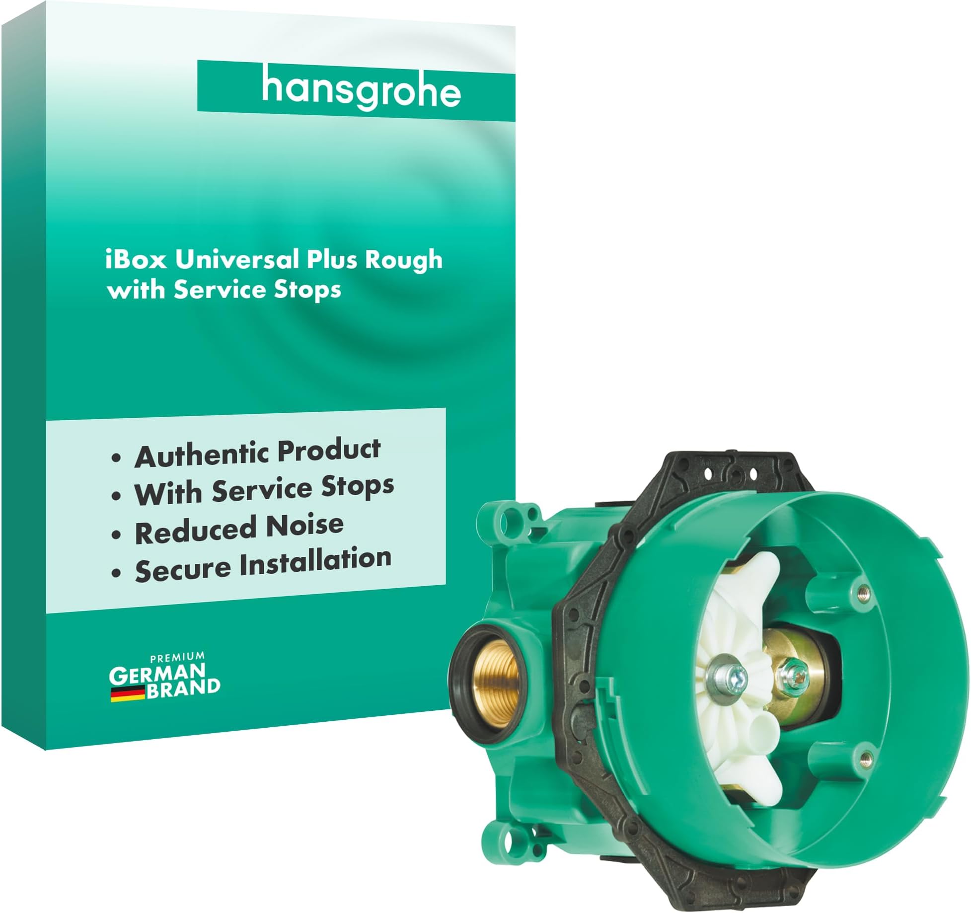 iBox Shower Rough Required for Shower Faucet Valve Trim Installation, Authentic Rough, iBox Universal Plus with Service Stops, ¾" | Authentic iBox Univeral Rough-in with Service Stops, ¾" Connection