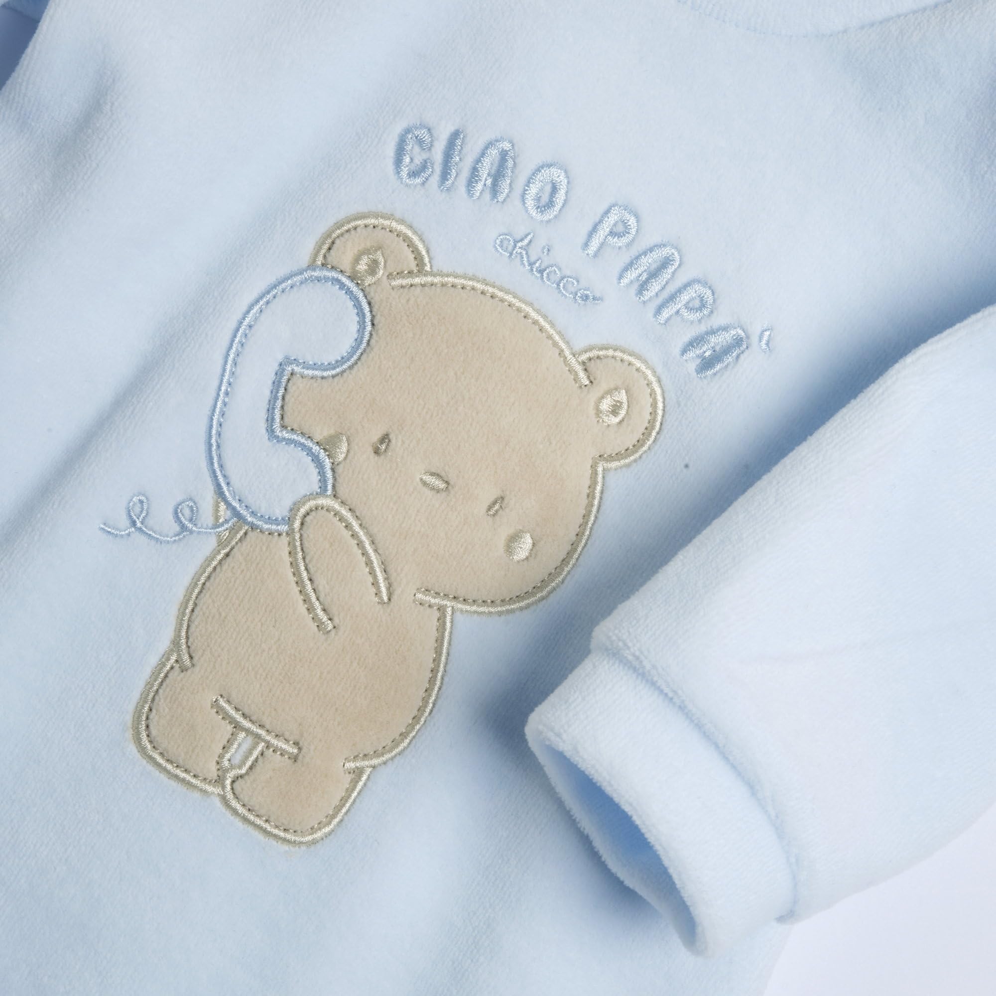 Chicco, Tutina Neonato, con Comoda Apertura sulla Schiena e a Patello con Bottoncini, in Calda e Morbida Ciniglia, Lavabile in Lavatrice, Abbigliamento Neonato 0-24 Mesi, Idea Regalo Nascita