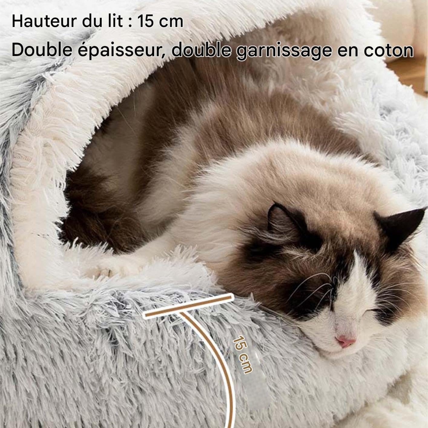 Cestello riscaldante per gatti | Casa d'inverno per gattini | per caldo per gatto,per proprietari di animali interni casa convalescenza sonno rifugio veterinario