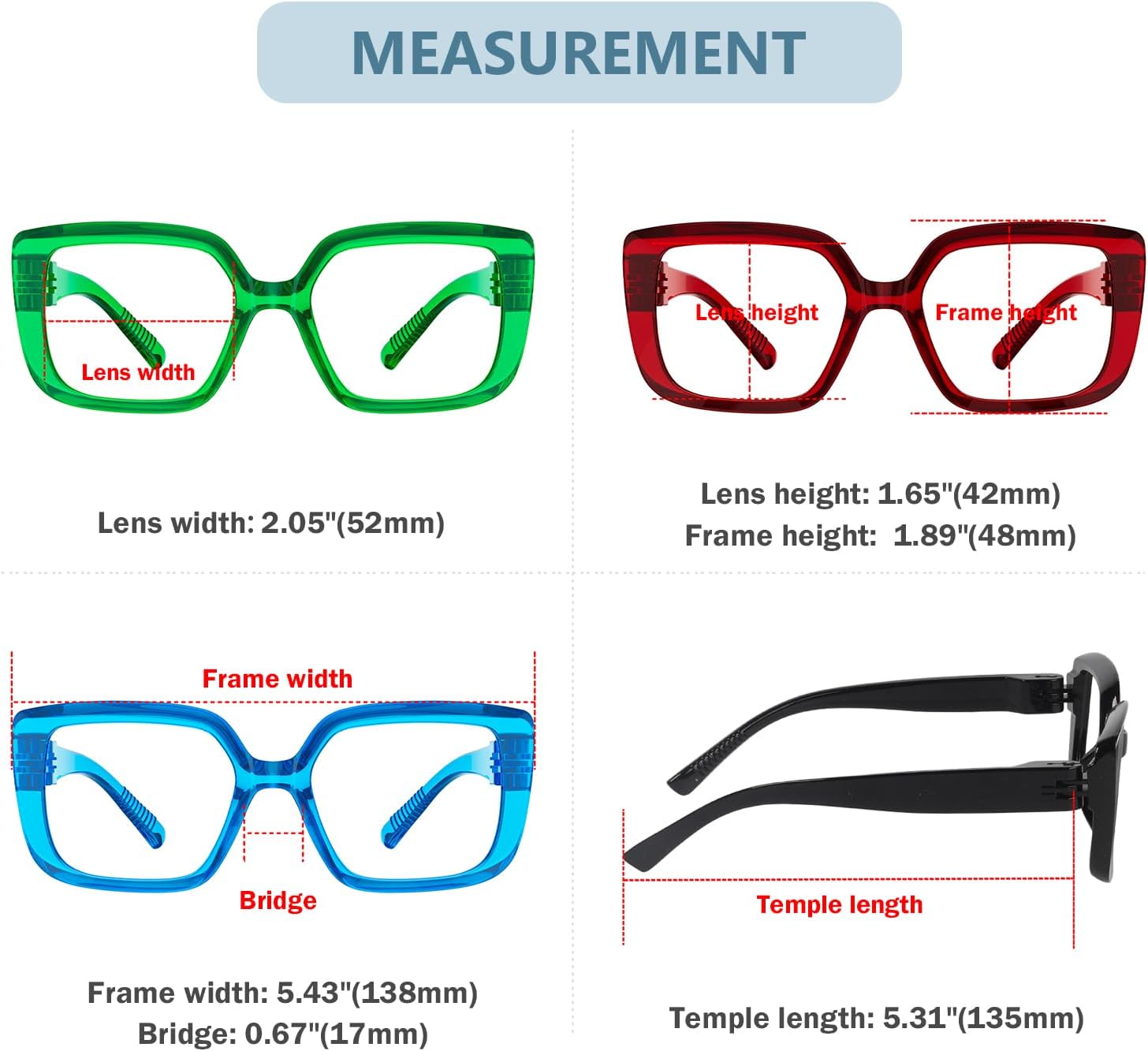 Eyekepper Blue light Block Reading Glasses Women Metalless Screwless Spring Hinges 6 Pack ladies computer Readers - Image 4