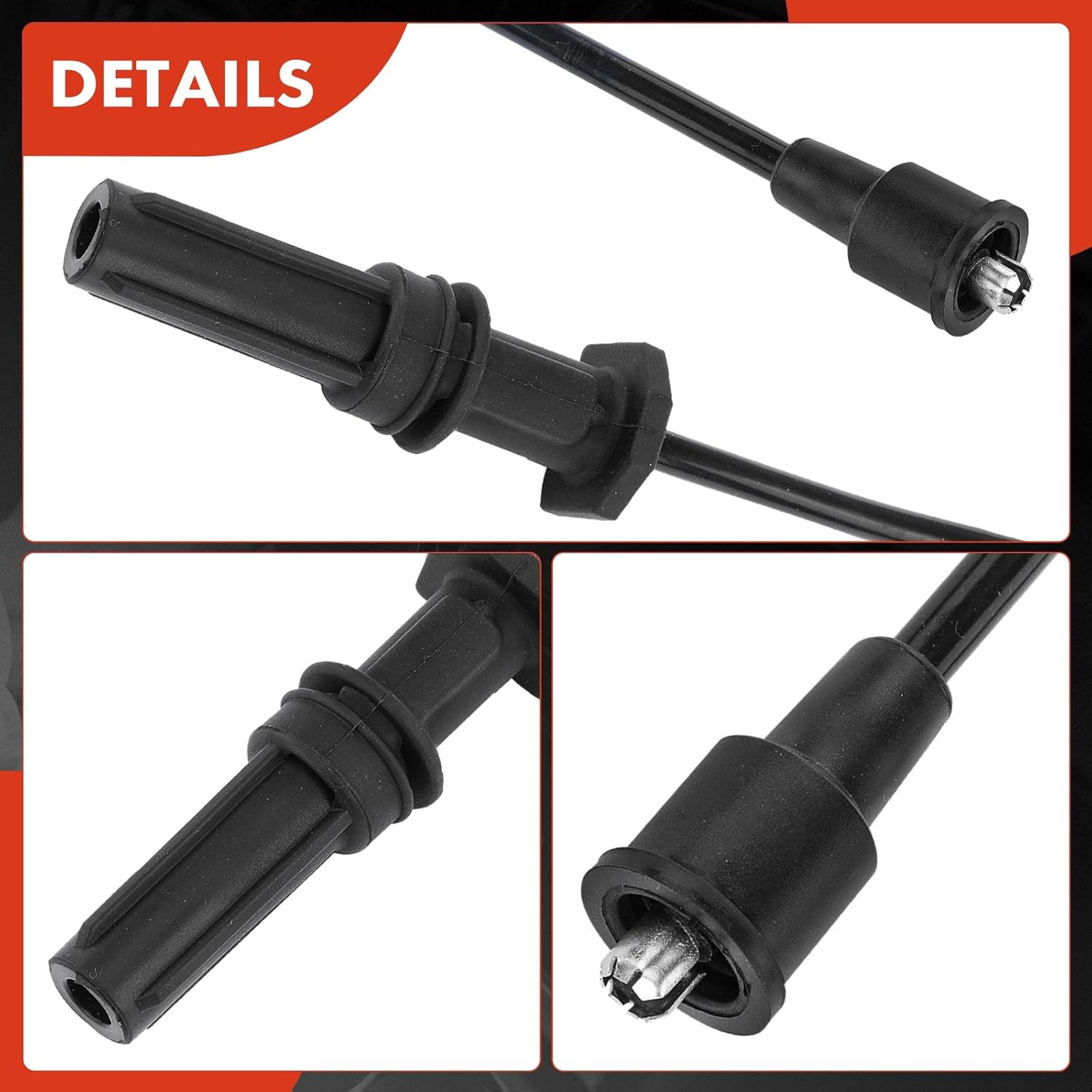 A-Premium Ignition Spark Plug Wires Set of 4 Compatible with Subaru Impreza 1993 1994 1995 1996 1.8L 2.2L SOHC