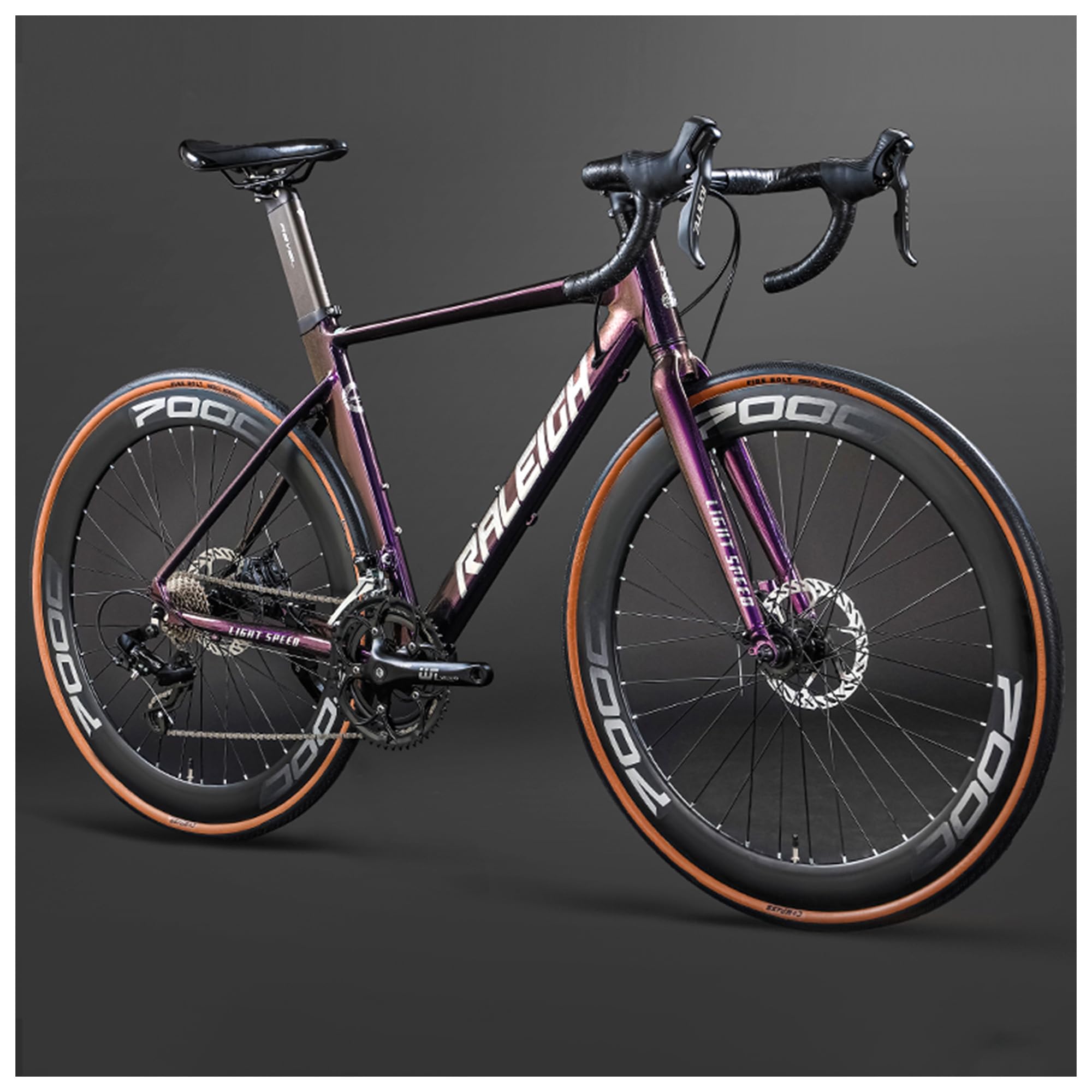 Amazon | 男女兼用 16段変速 エアロロードバイク アルミフレーム