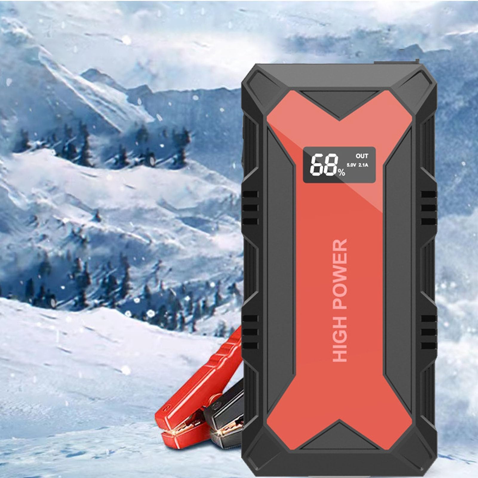 Arrancador de Batería, Arrancador de Batería Portátil, 30000 MAh, Retardante de Llama, Batería Automática, Paquete de Energía, Paquete de Energía para Automóvil, Paquete de