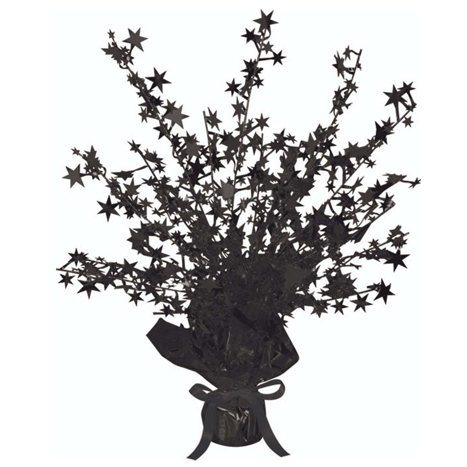 Beistle 50806-BK Star Gleam 'N Burst Centerpiece, 15-Inch