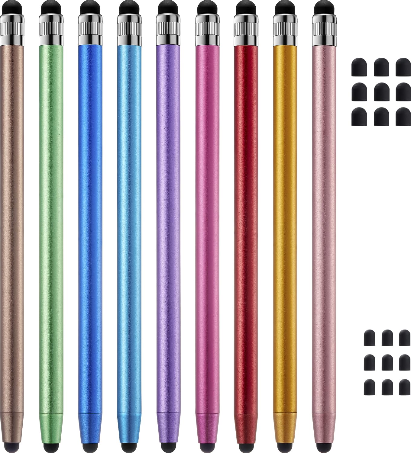 ChaoQ Stylus Pen for Touchscreen, 9pcs High Sensitivity and Precision Stylus Pen for iPad iPhone Android and All Touch Screens