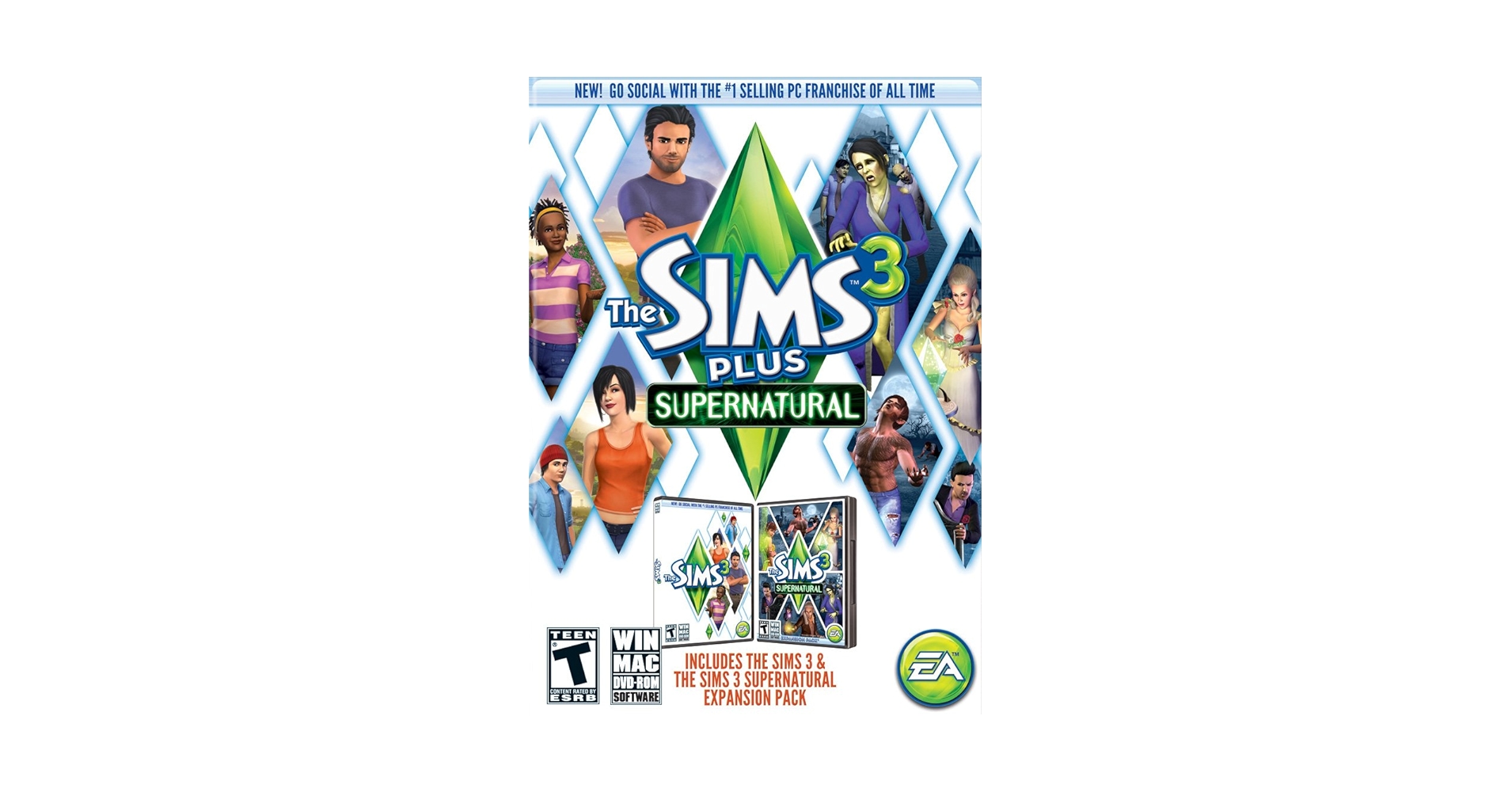 新品未開封 PCゲーム ザ・シムズ3 スーパーナチュラル データセット Amazon.com: The Sims 3 Supernatural : Video Games