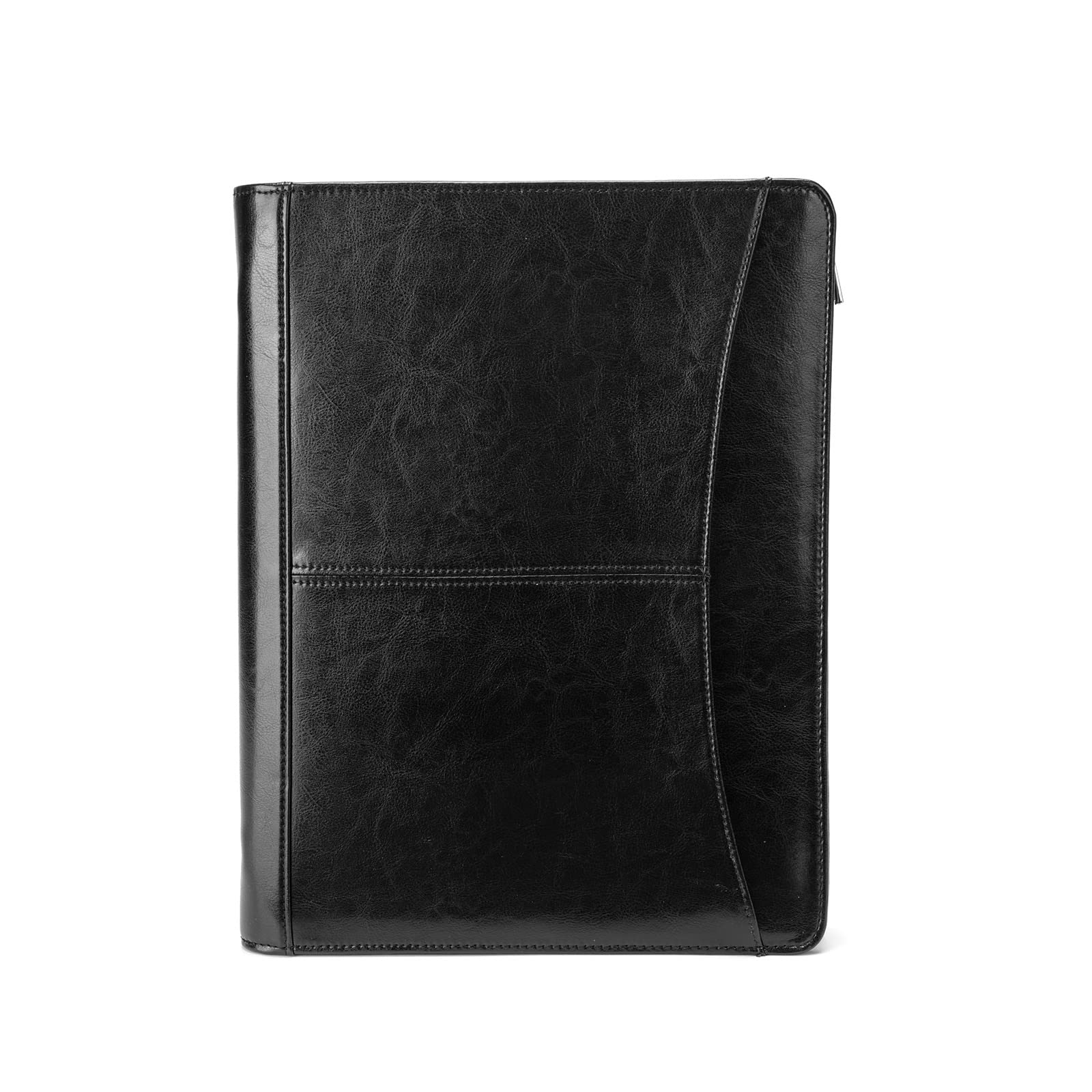 Portefeuille en cuir vegan avec poche avant pour bloc-notes légal 8,5 x 11