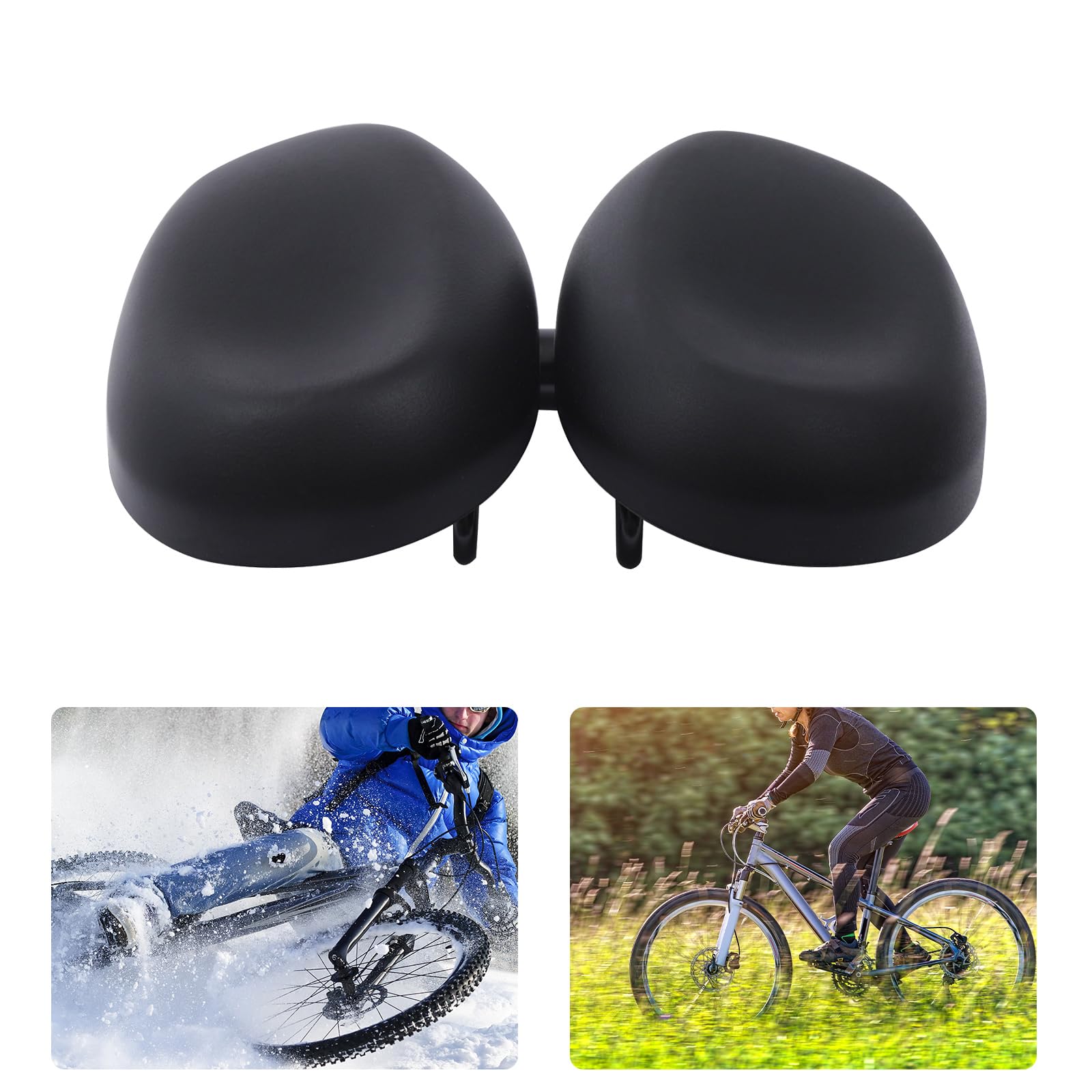 Sella senza naso,Sella per bicicletta comoda, ammortizzante, ergonomica, extra larga, con doppio arco ammortizzato, per mountain bike, bici da corsa e da trekking