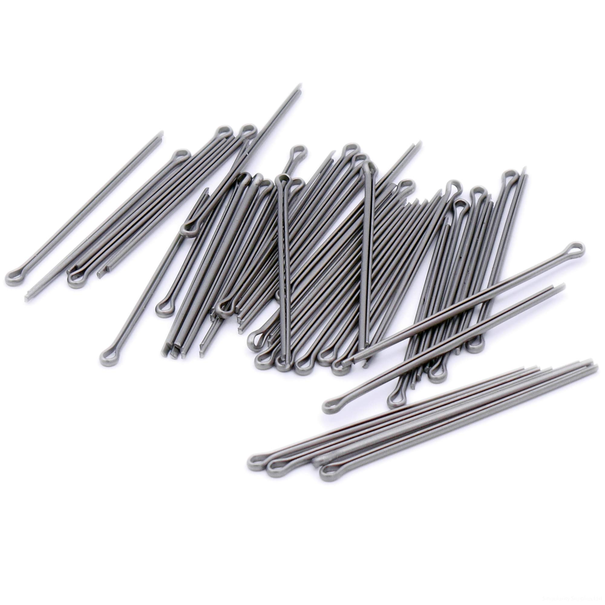 Singularity Supplies Silver M1.6 (1.6Mm X 40Mm) Split Cotter Pin - Stainless Steel (A2) (Pack Of 40)
