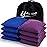 yaaduo Set of 8 Regulation Cornhole Bags Double Sided, Weather Resistant Bean Bags for Cornhole Toss Game, Corn Hole Beans Bags with Tote Bag (Blue/Purple)