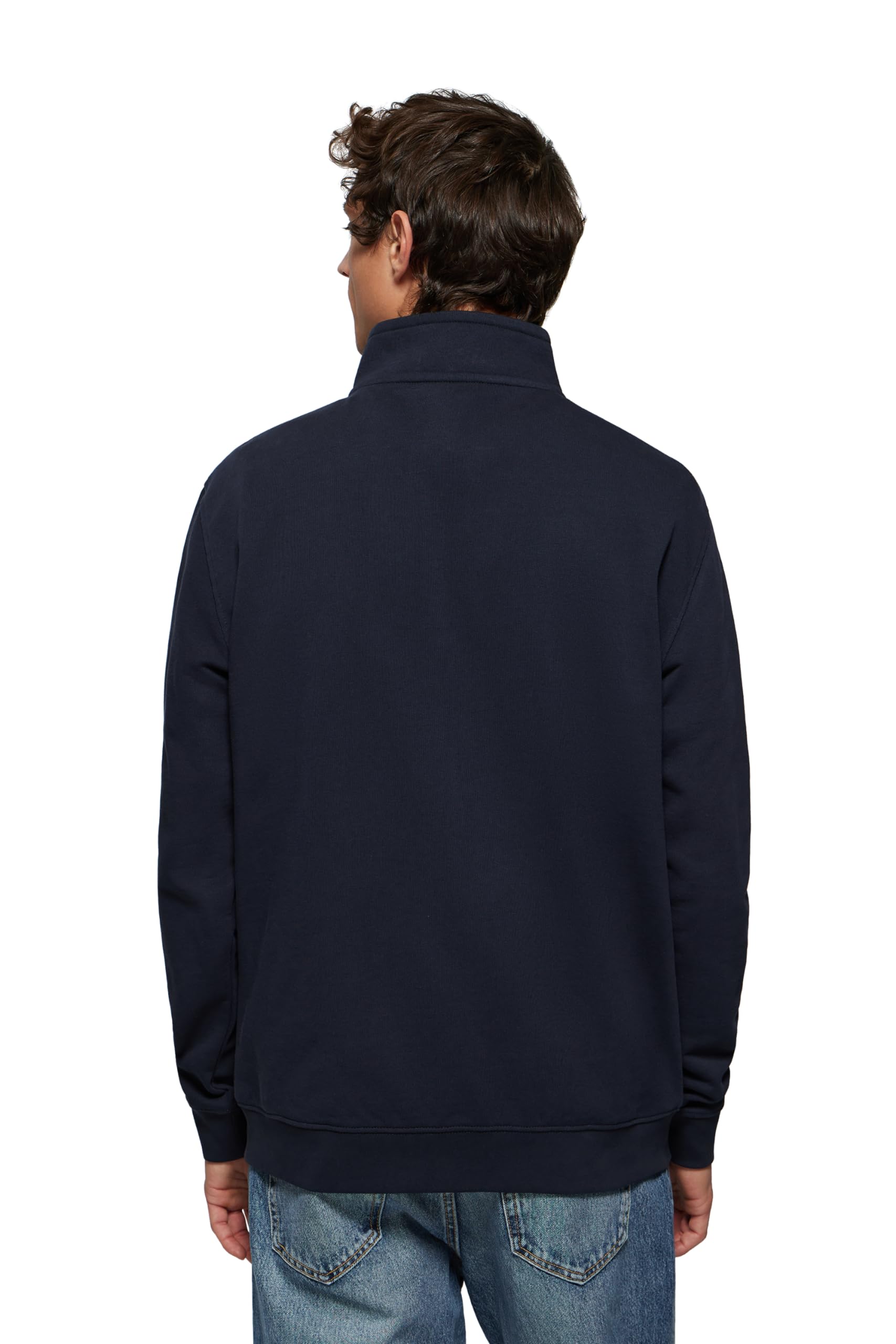 Polo Club Sudadera Hombre Sin Capucha y con Cierre de Cremallera - 100% Algodón - Zipper Neck Sweatshirt Men
