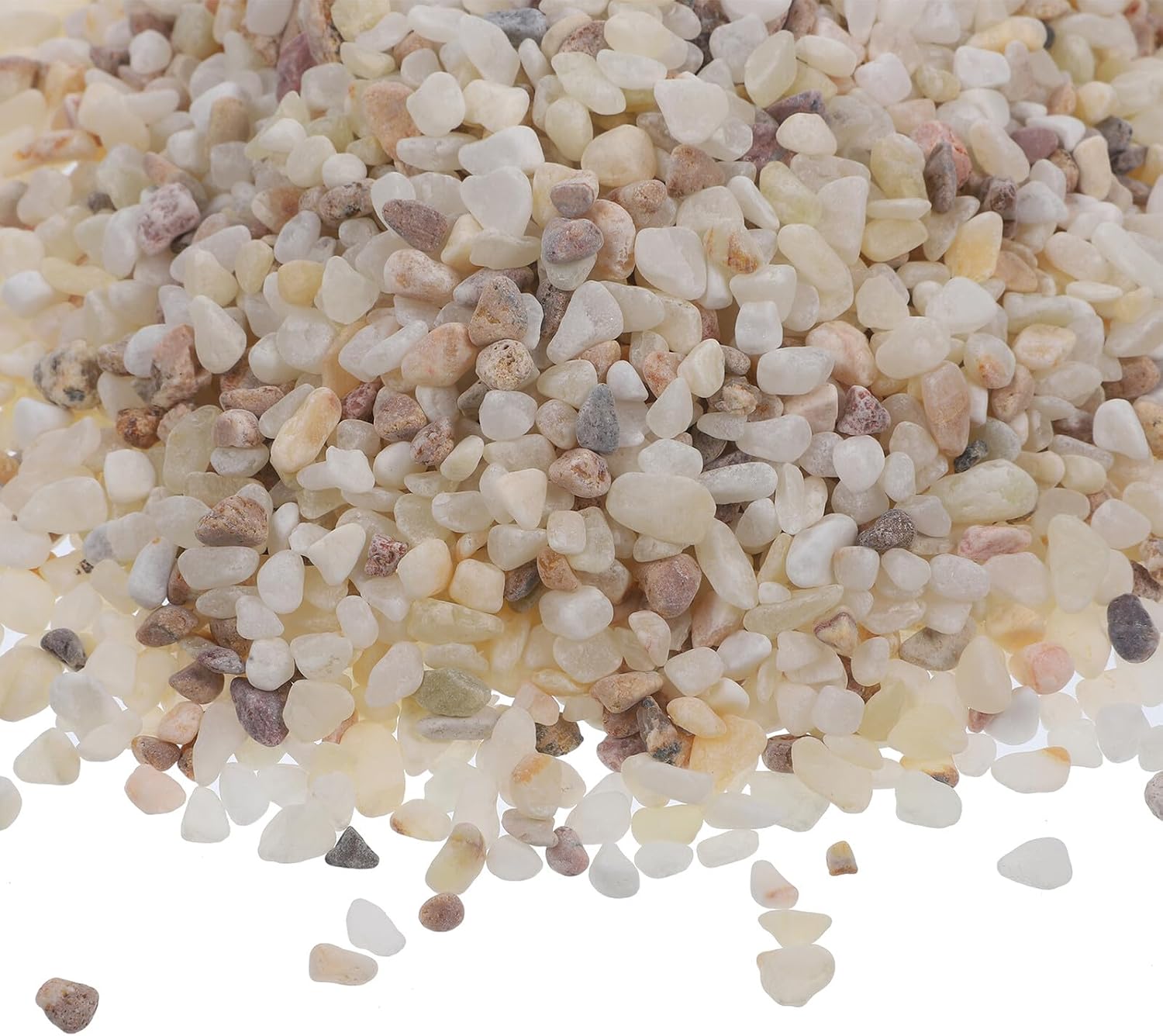 Aquarium Gravel Fish Tank Pebbles Natural Polished Decorative Rocks 1kg Bulk Aquarium Stone for Freshwater Fish and Turtle Tank Landscaping