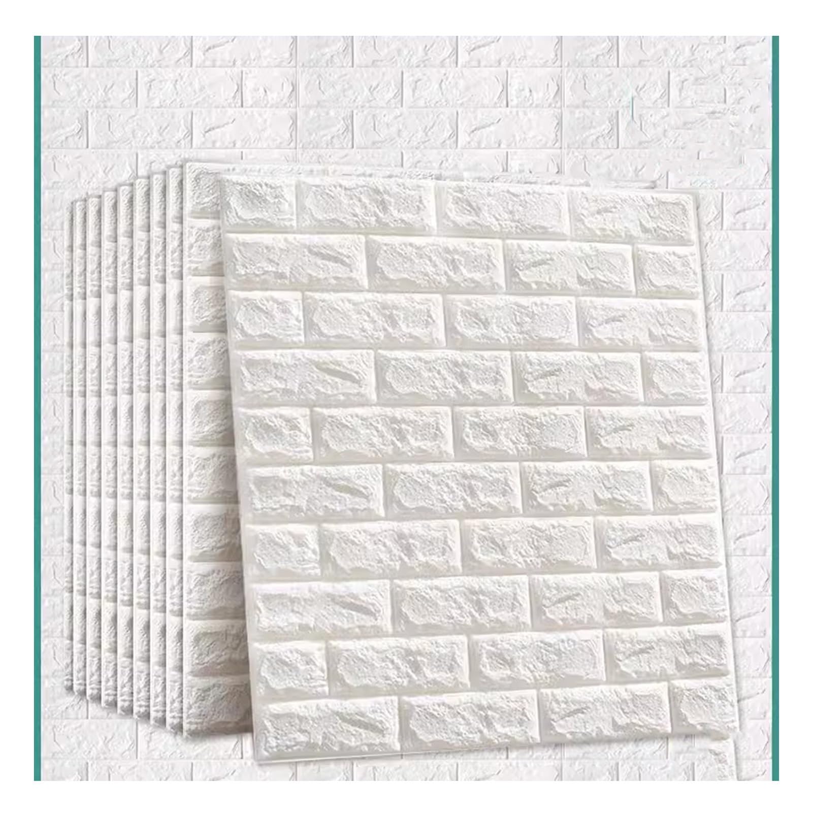 Peel and Sti 3D carreaux en mousse pour masquer un mur abîmé facilement