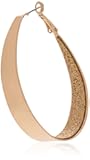 Large Oval Glitter Hoop Earrings