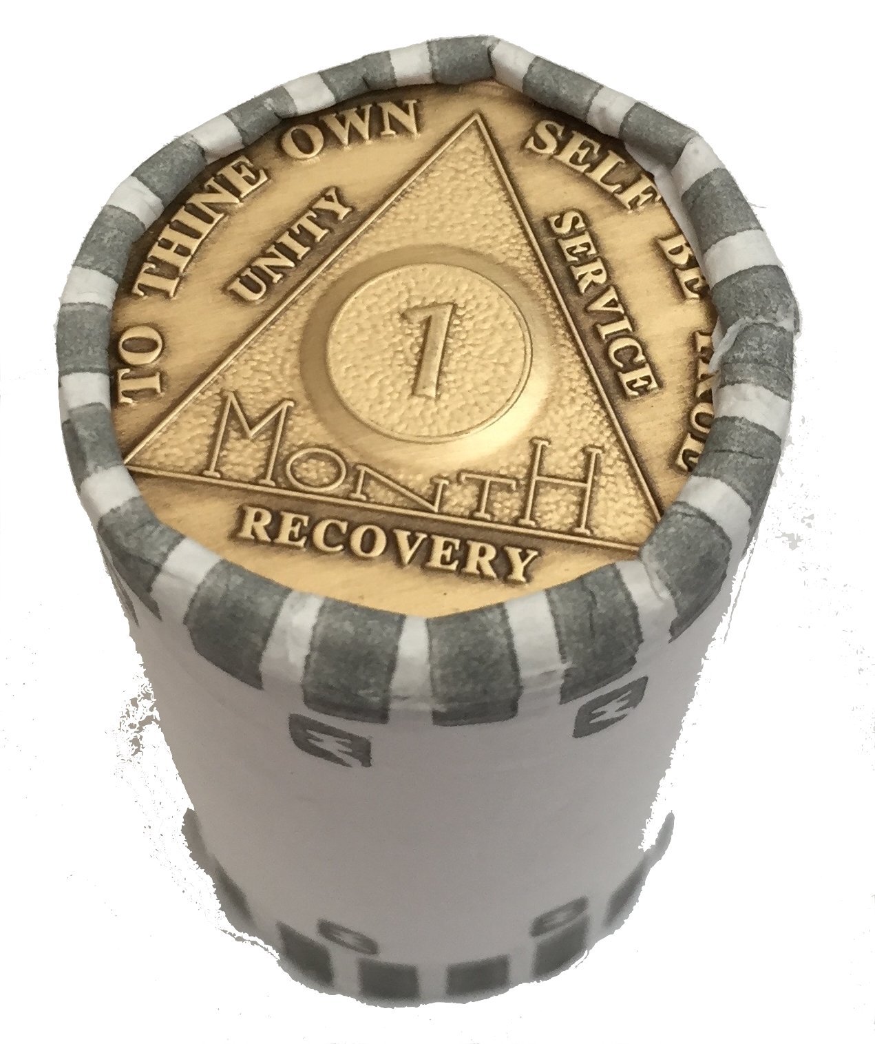 Wendells Bulk Lot of 25 AA 1 Month Medallions 30 Day Bronze Group Refill Chips