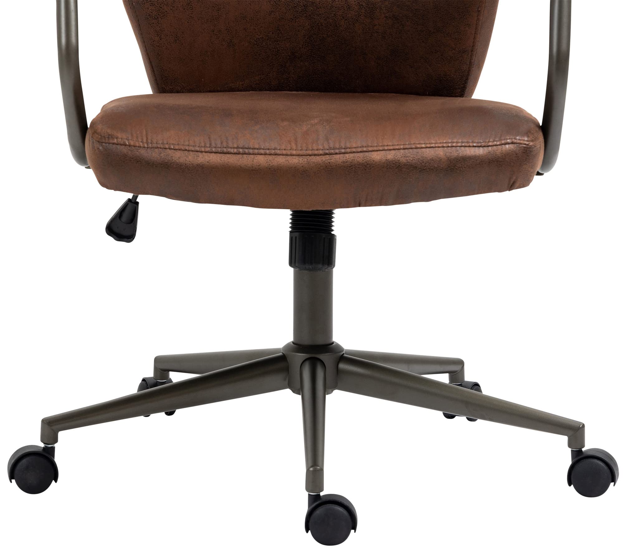CLP Sedia Da Ufficio Pocatello Industrial Loft Antique Style I Sedia Girevole Per Computer Con Funzione Dondolo Colore:cognac