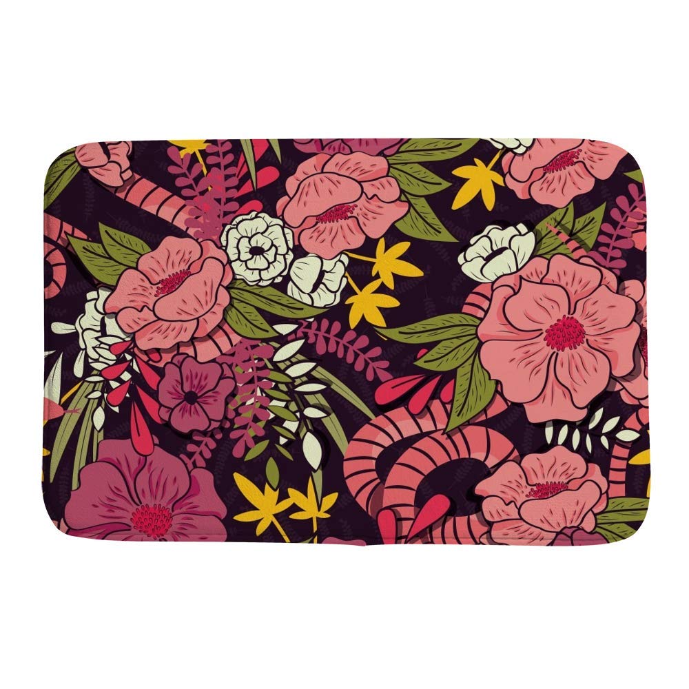 Tapis de bain antidérapant contre les sols glissants en velours corail