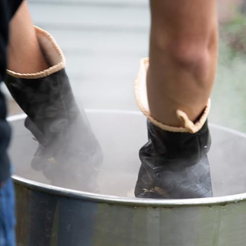 Miniatura 6 de Yardbird 4077501101 - Guantes escaldadores para procesamiento de aves de corral, 100% impermeables, resistentes al calor, material de neopreno