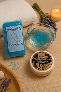 ROYAL ROSE Ayak Bakım Tuzu (750 g) + Ayak Bakım Kremi (125 ml) 2’li Spa Seti (LAVANTA, 750 GR)