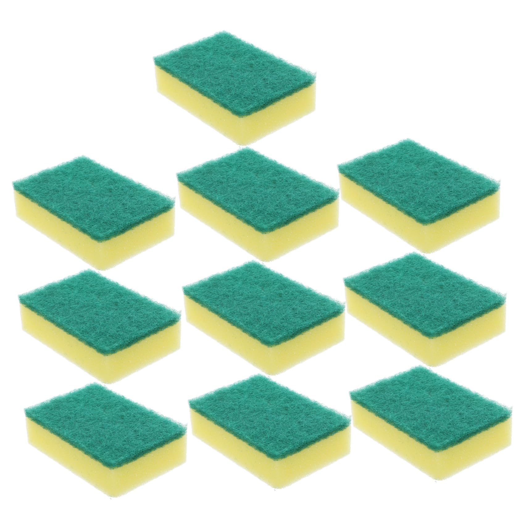 100stücke Gelbe Reinigungsschwämme aus Schwammmaterial Leichter Zweiseitiger Küchenschwamm für Gründliche Reinigung in Küche und Haushalt