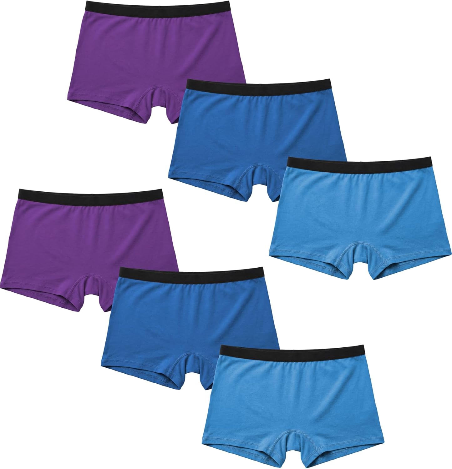 Andrew Scott Women’s Boxer Briefs | Breathable Cotton Spandex Boyshort Trunk Panties |Full Coverage Underwear | Multi Packs