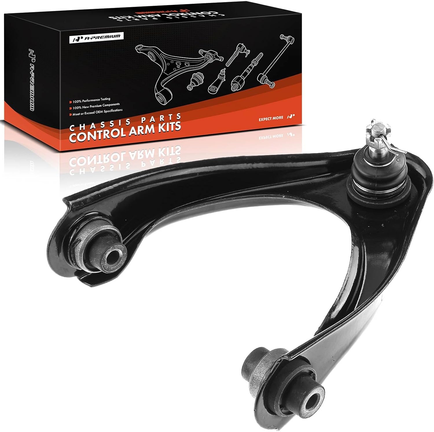 A-Premium Front Right Upper Control Arm, with Ball Joint & Bushing, Compatible with Honda Civic 1996-2000, Acura EL 1997-2000