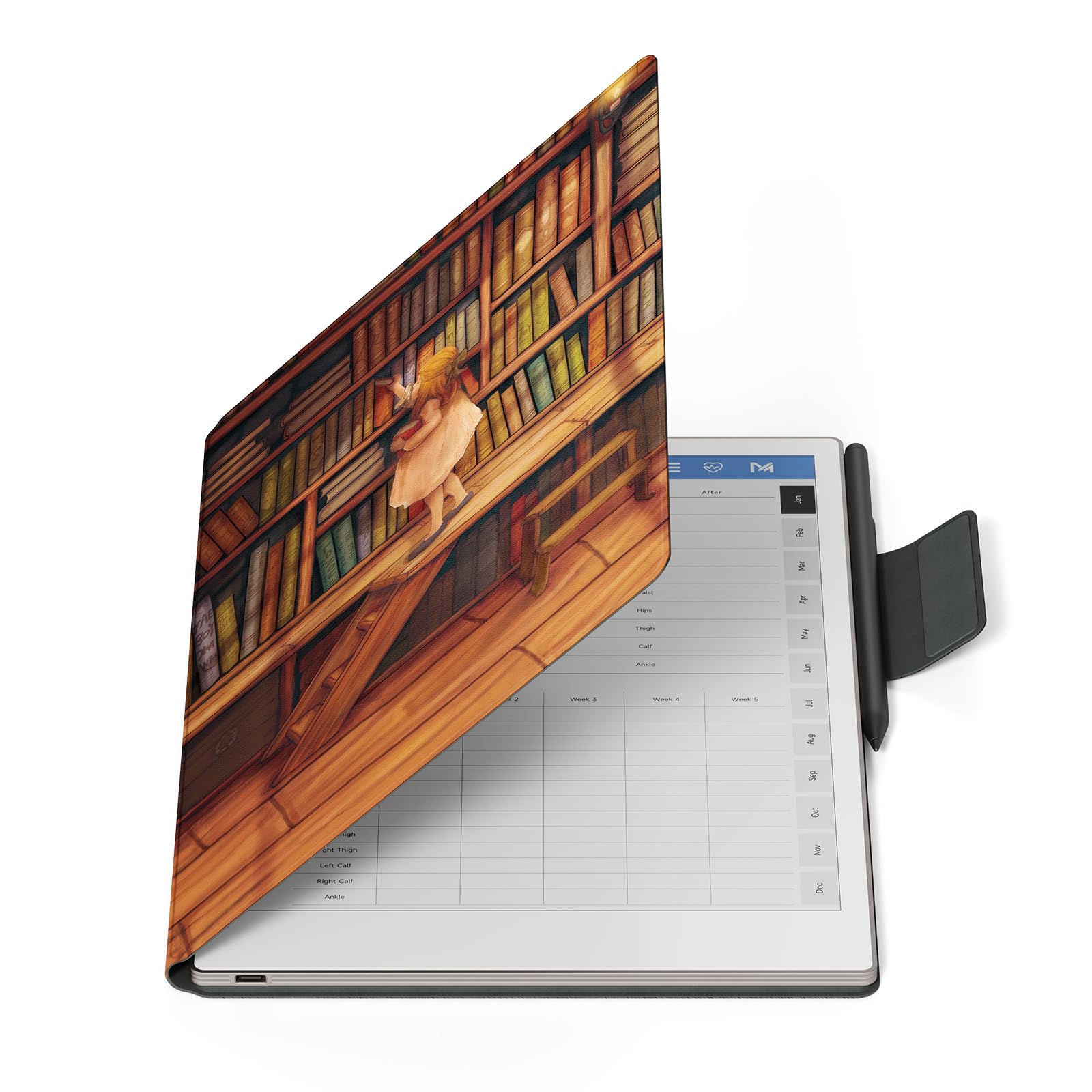 Ayotu Case for Remarkable Paper Pro, Premium PU Leather Book Folio with Pen-Buckle, Smart Magnetic Cover for Remarkable Paper Pro 11.8" Color Tablet,