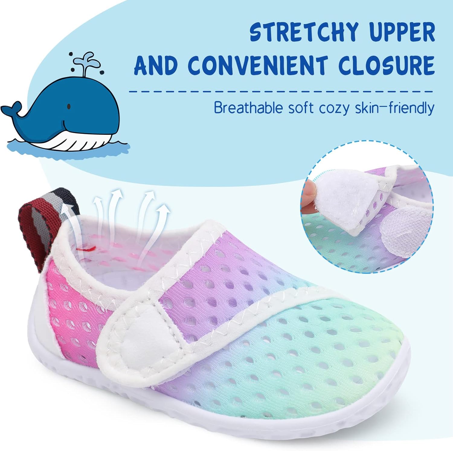 LeIsfIt Toddler Water Shoes Boys Girls Barefoot Aqua Socks Kids Breathable Quick-Dry Swim Shoes for Beach Pool Surf - Image 2