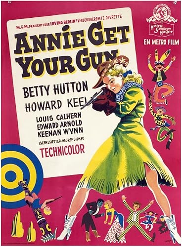 Posterazzi Annie Get Your Gun Betty Hutton 1950 - Póster impreso de película Masterprint (24 x 36) disponible en Yaxa Guatemala