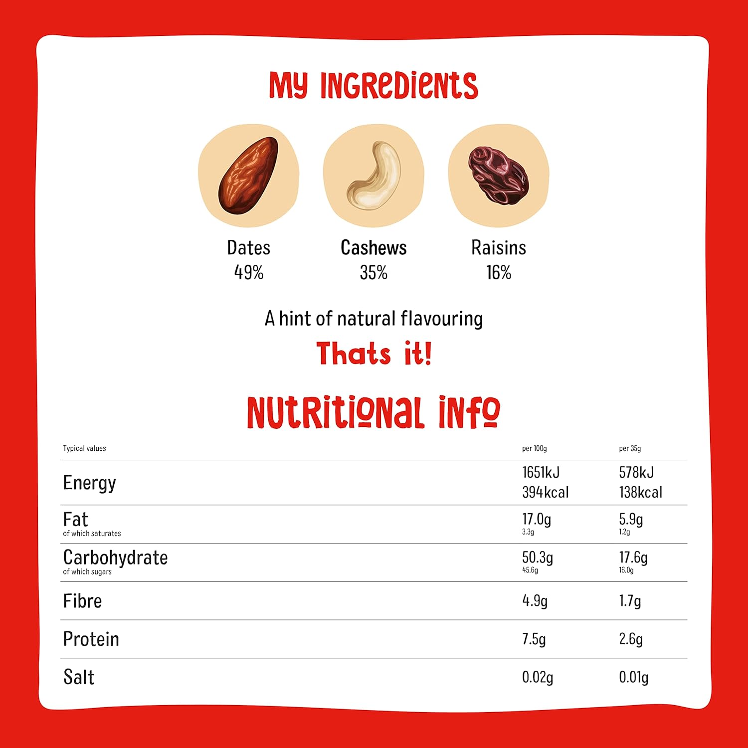 Nakd Bakewell Tart Natural Snack Bars - Vegan Bars - Healthy Snack - Gluten Free Bars 35 g