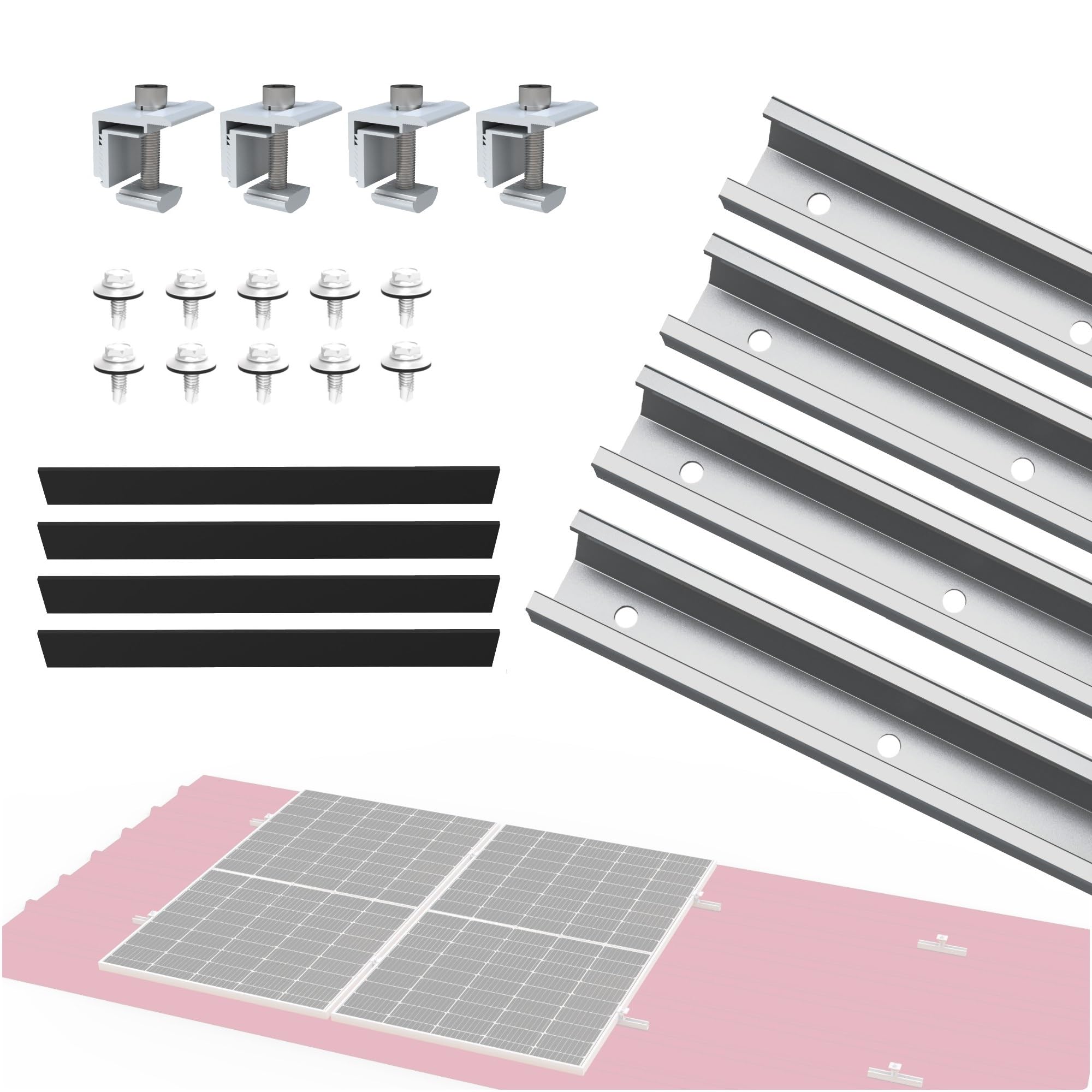 NuaSol - NuaFix 100x A2 dakhaken voor fotovoltaïsche zonnepanelen