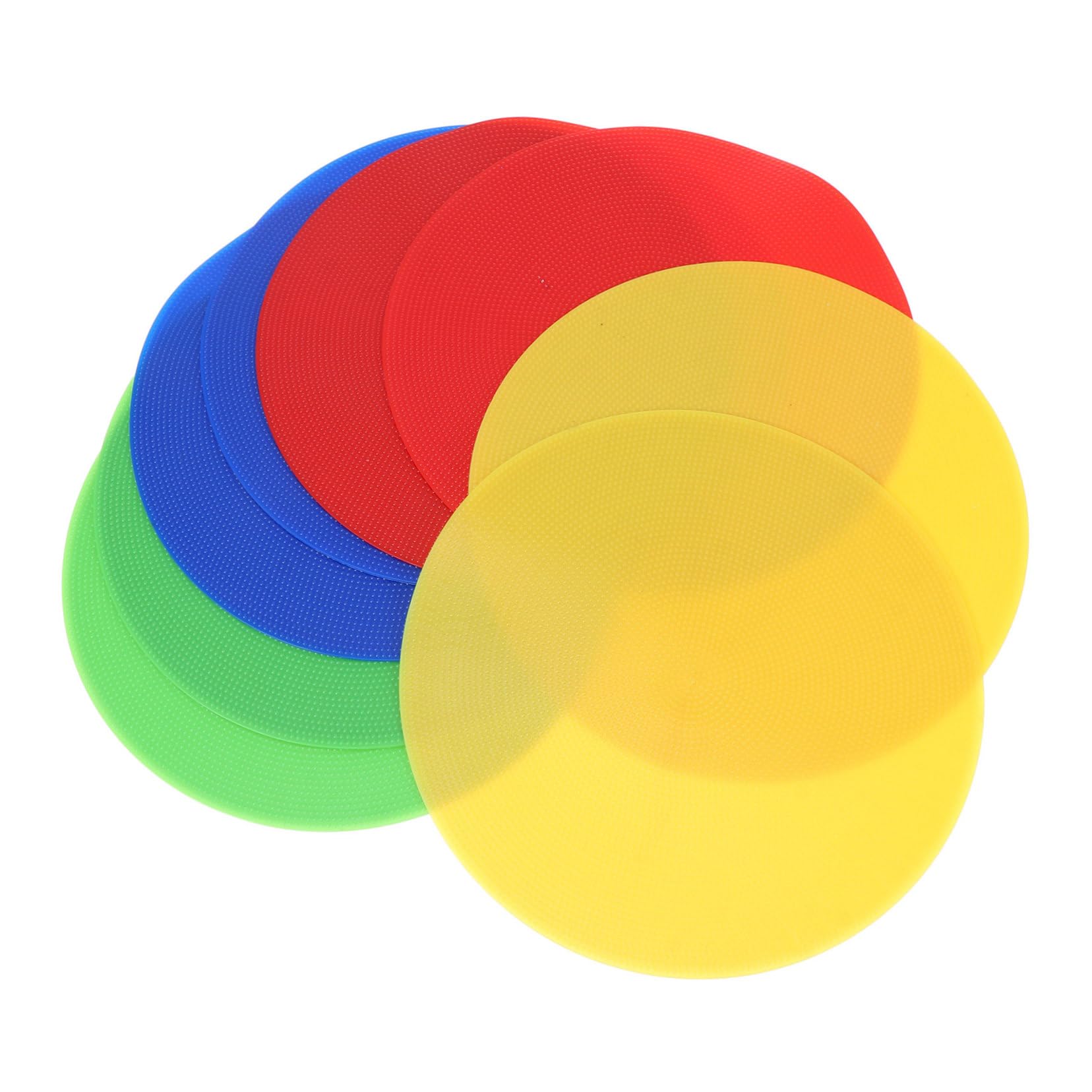 BESPORTBLE 16pcs Stadium Landmark Markers Training Discs Bright Red Yellow Green for Football Basketball Agility Drills and Practice Sessions