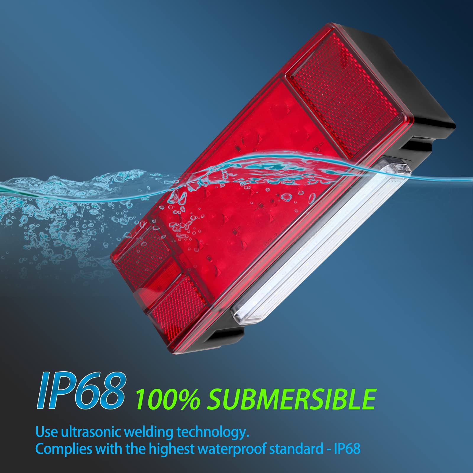 2pcs Trailer Waterproof Car Truck LED Rear Tail Light Pilots Car Indicator Turn Signal For Truck Van Boat - 34 - View #5