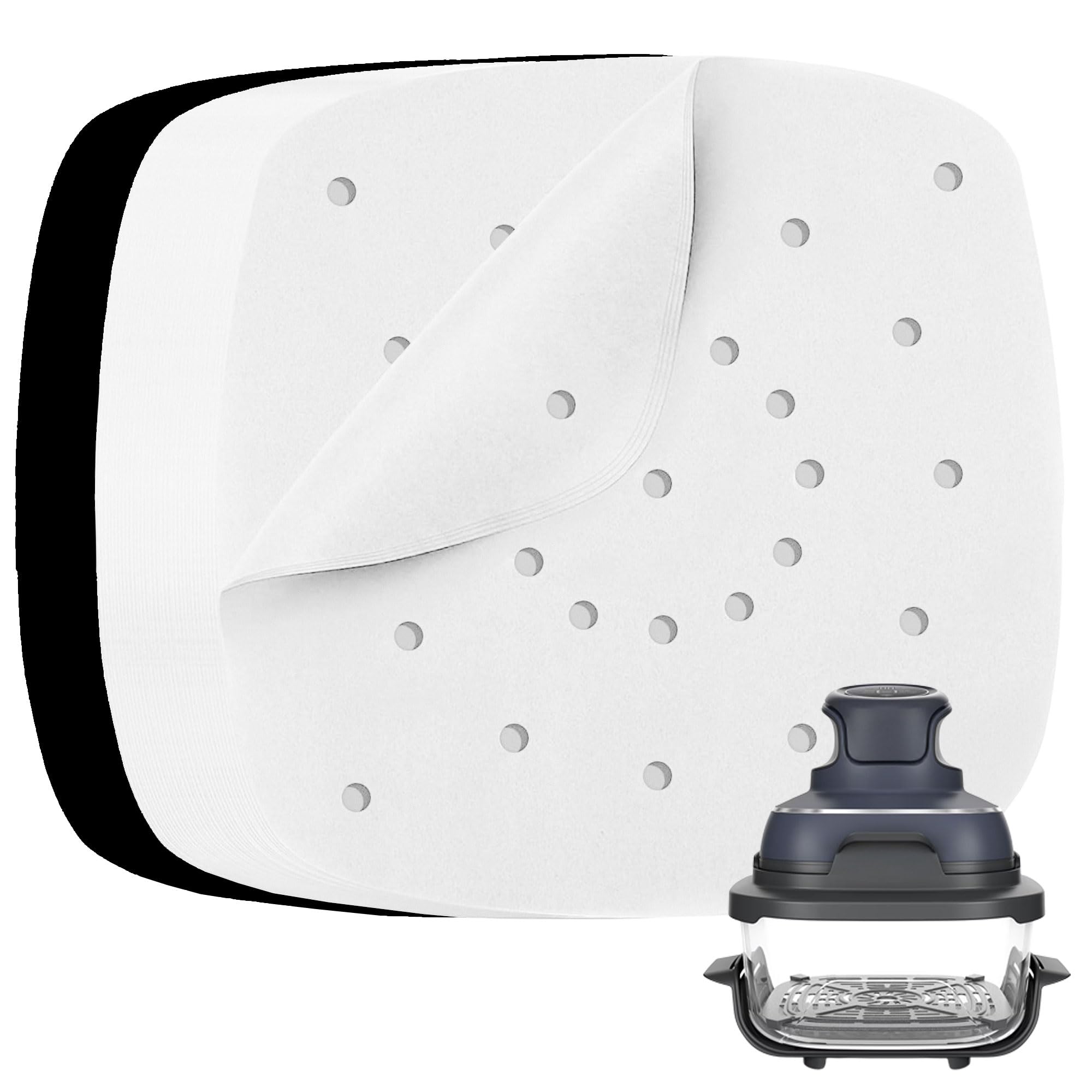 Air Fryer Parchment Paper for Ninja Crispi and Ninja Crispi Pro Cooking System, 2.5QT, 4QT and 6 QT Cup Container, Airfryer Accessories and Liners, Non-Stick, Non Toxic, BPA-free and PFOA-free