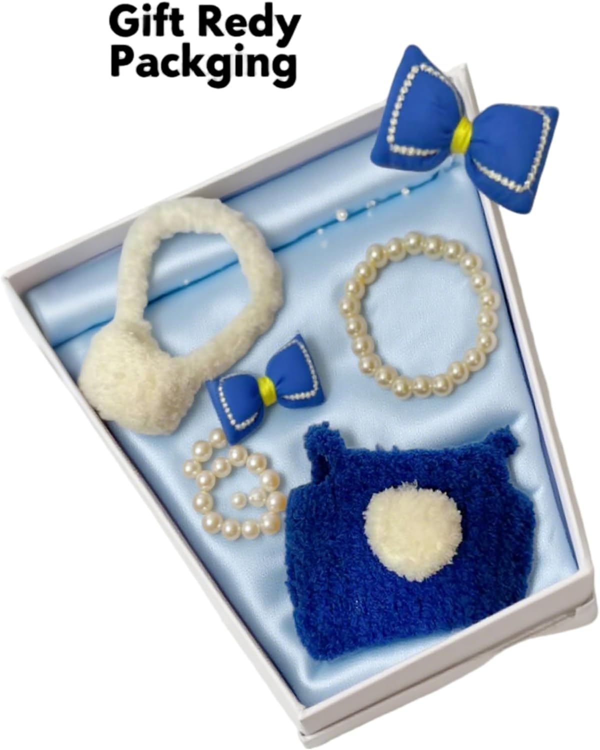 for Labubu Outfits/for Labubu Clothes, 17cm Lububu Doll Clothing Set, 4-Piece Furry Clothing Set, Fashionable and Cute Doll Clothing Accessories for Boys and Girls (Without Dolls)