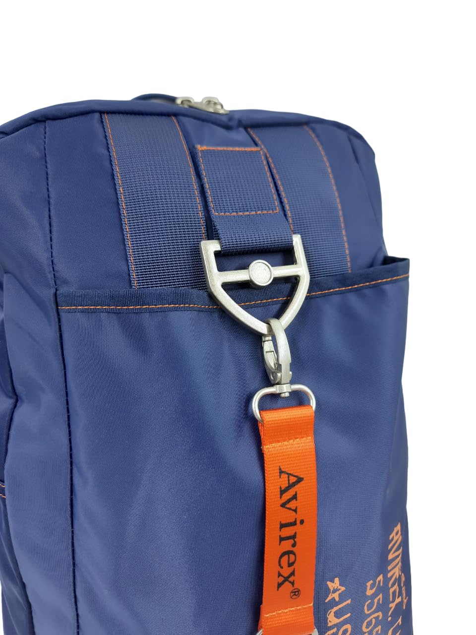 Avirex Zaino in Nylon Impermeabile con Spallacci Regolabili e Portachiave Rimovibile, Collezione Post, PST06 (Navy)