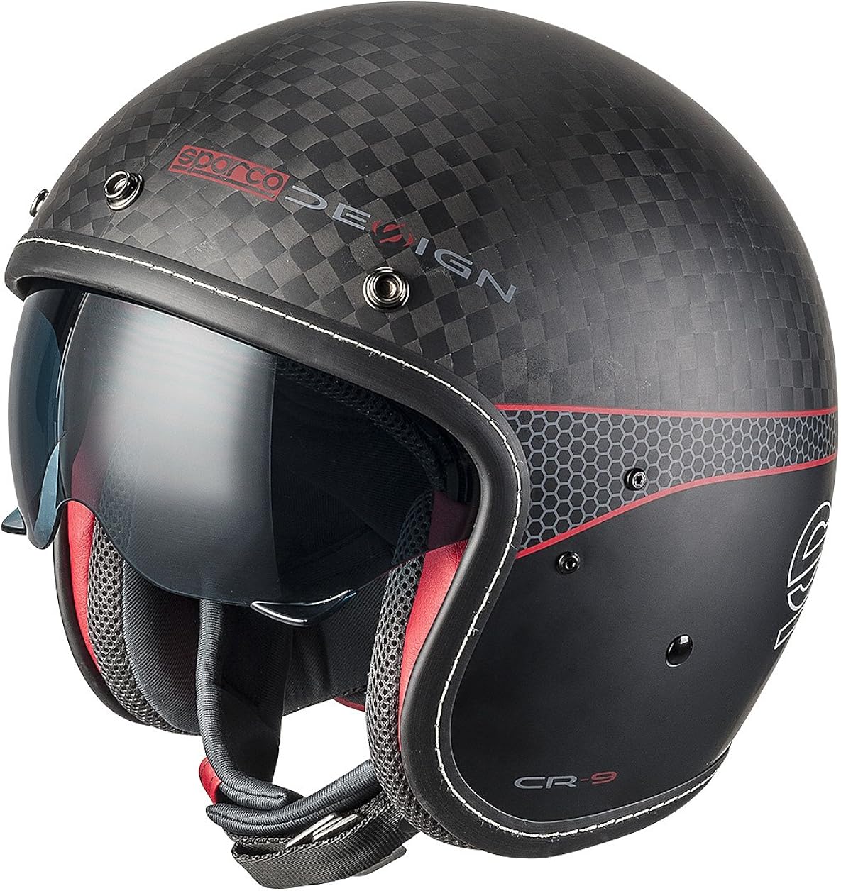 Sparco Caschi Cafe Racer, Carbone : Amazon.it: Auto e Moto