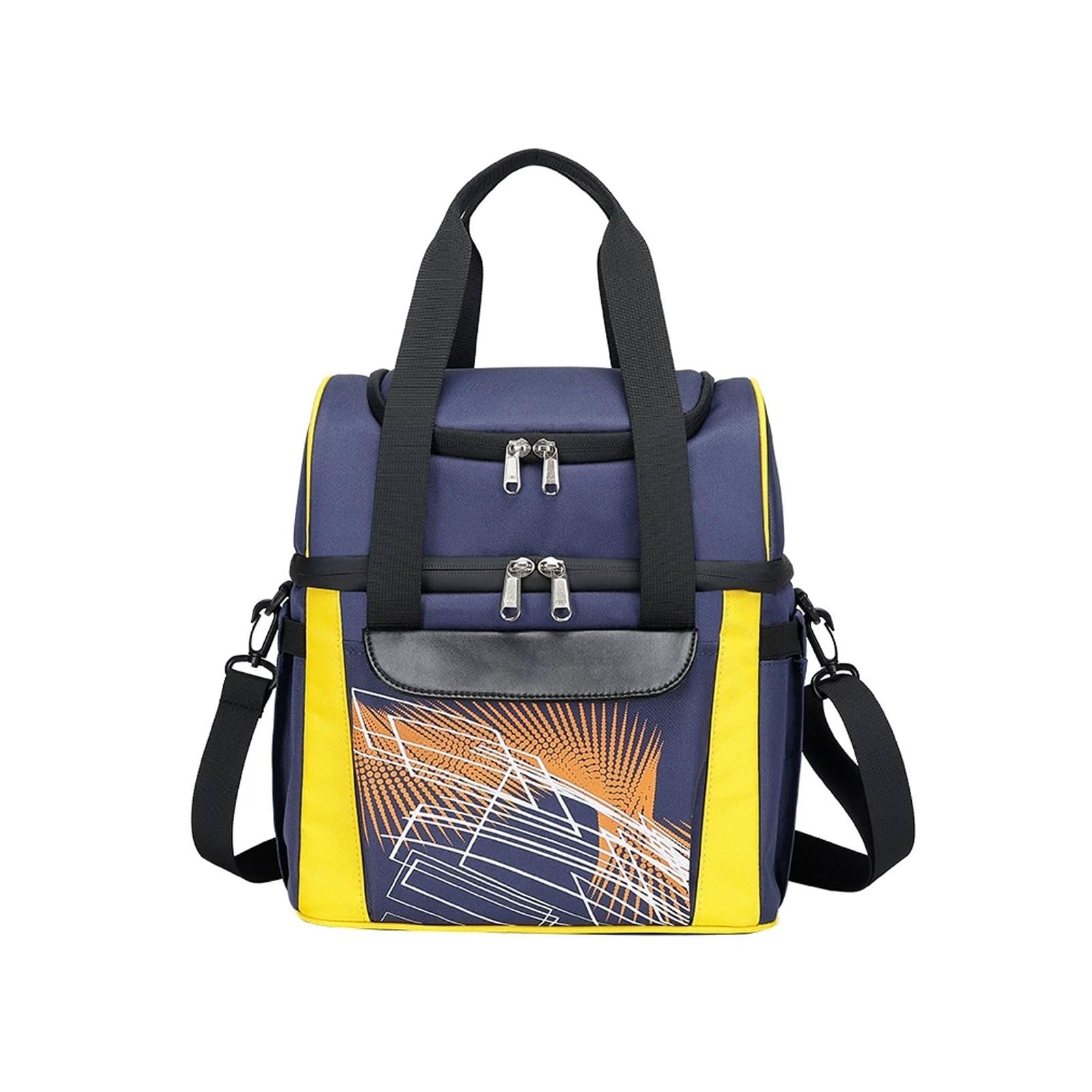 Borsa for il pranzo, grande scatola for il pranzo isolata, borsa termica morbida for uomini e donne adulti(Navy Blue)