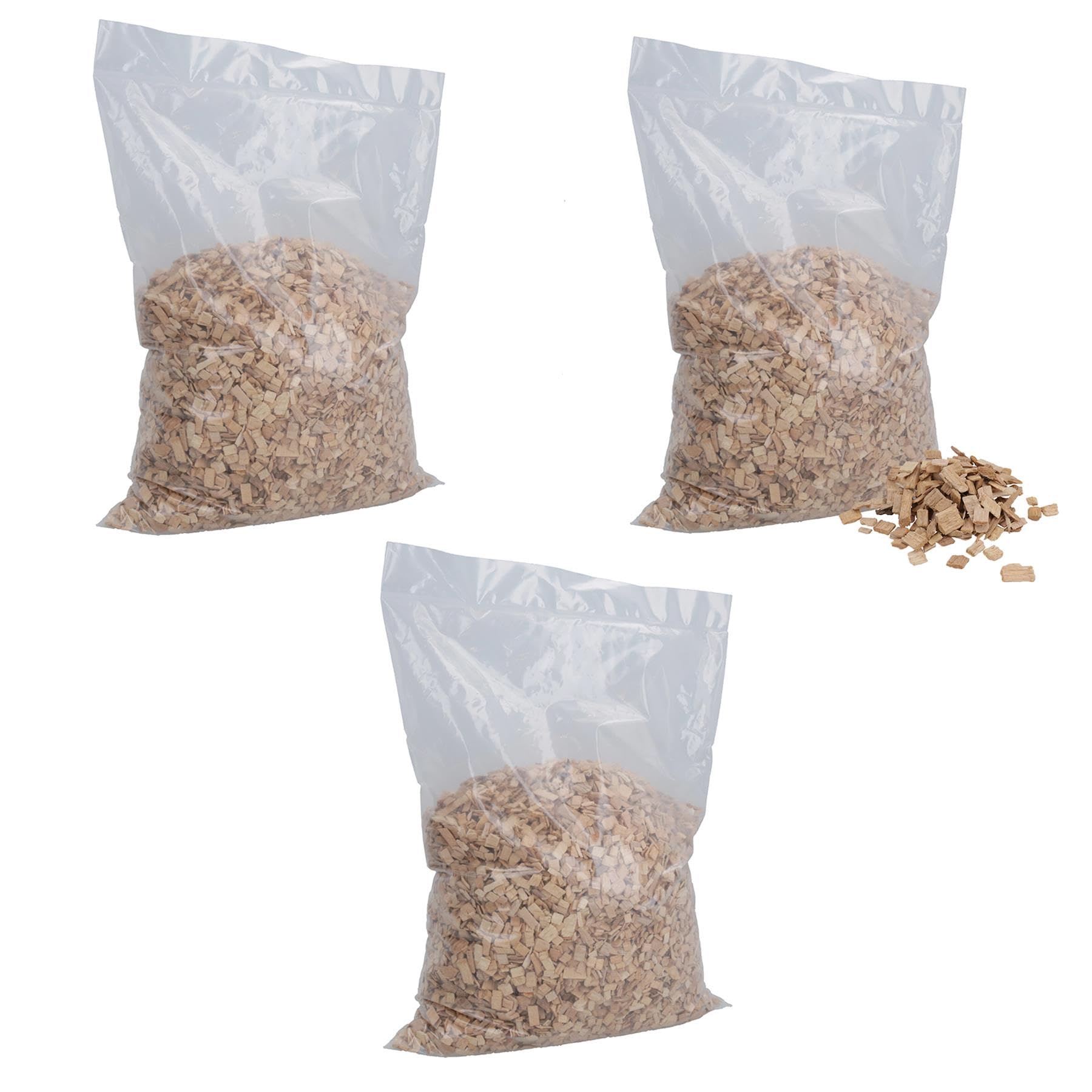 AB Tools 3 szt., 6 l, naturalne, grube, bukowe chipsy, klatka dla ptaków, papugi, narzuta na pościel