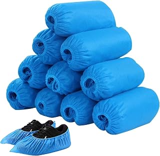Disposable Shoe Covers 100 Pack（50 Pairs） Shoe Covers Disposable Non Slip, Dustproof, Durable Shoes Cover for Office, Building, Indoor Floor and Carpet Protection Blue