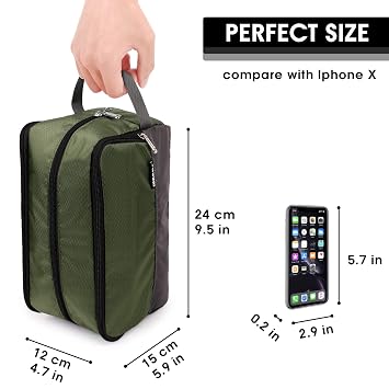 WANDF Travel Toiletry Bag for Men, Small Dopp Kit for Toiletries