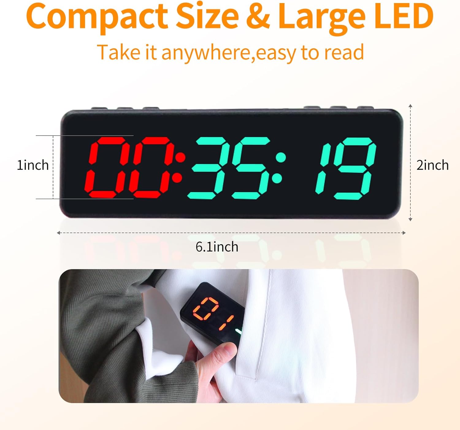 Electronic Scoreboard with Remote,Protable LED Digital Cornhole Score Keeper with Tripod,Score/Timer/Count Up/Countdown/Stopwatch/Gym Mode for Backyard lawns Table Game Indoor Outdoor