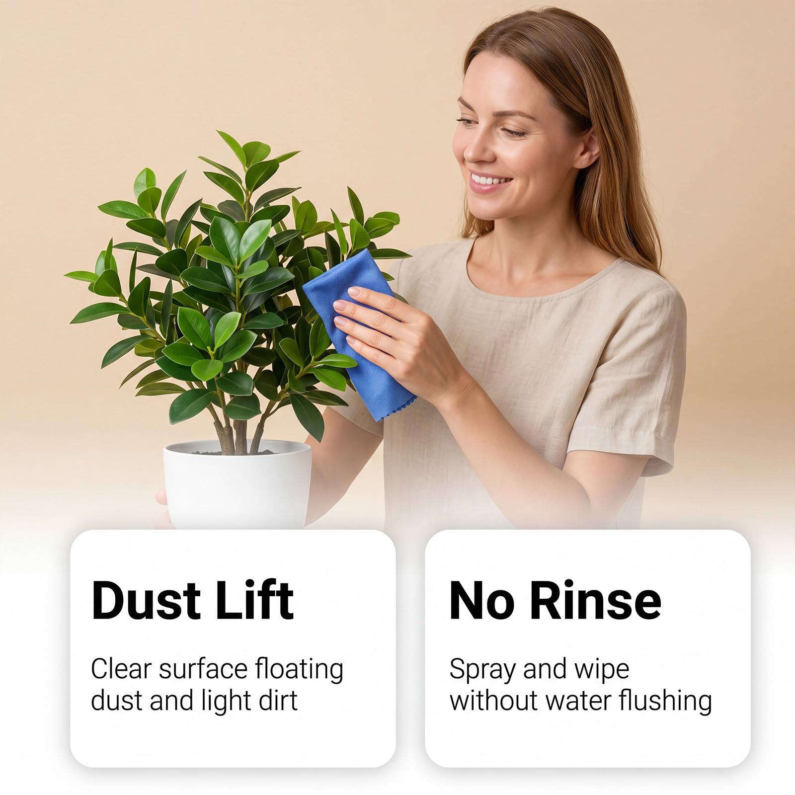 Spray nettoyant fausses fleurs, nettoyant la saleté de la poussière (6pcs)
