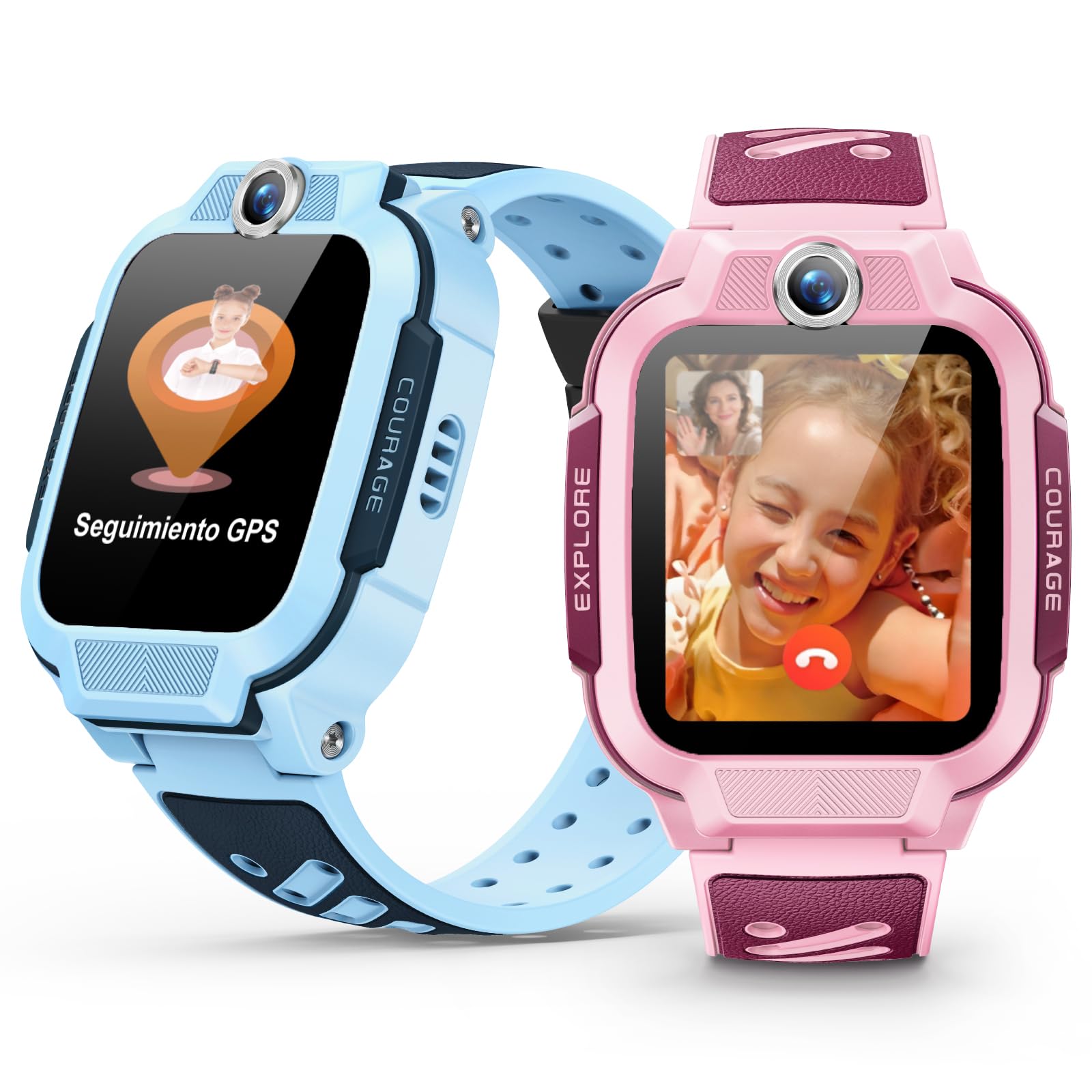 imoo Z3 Reloj Inteligente Niño, smartwatch niños con GPS y Llamadas, Videollamada 4G y Teléfono Reloj niños con GPS y Llamadas, Ultra-Precise Location Tracking (Azul)