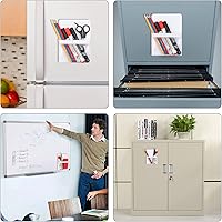 Vista 6 de Portalápices magnéticos, accesorios para pizarra blanca, imanes fuertes, bolsillo para bolígrafos de almacenamiento para tu refrigerador, armario