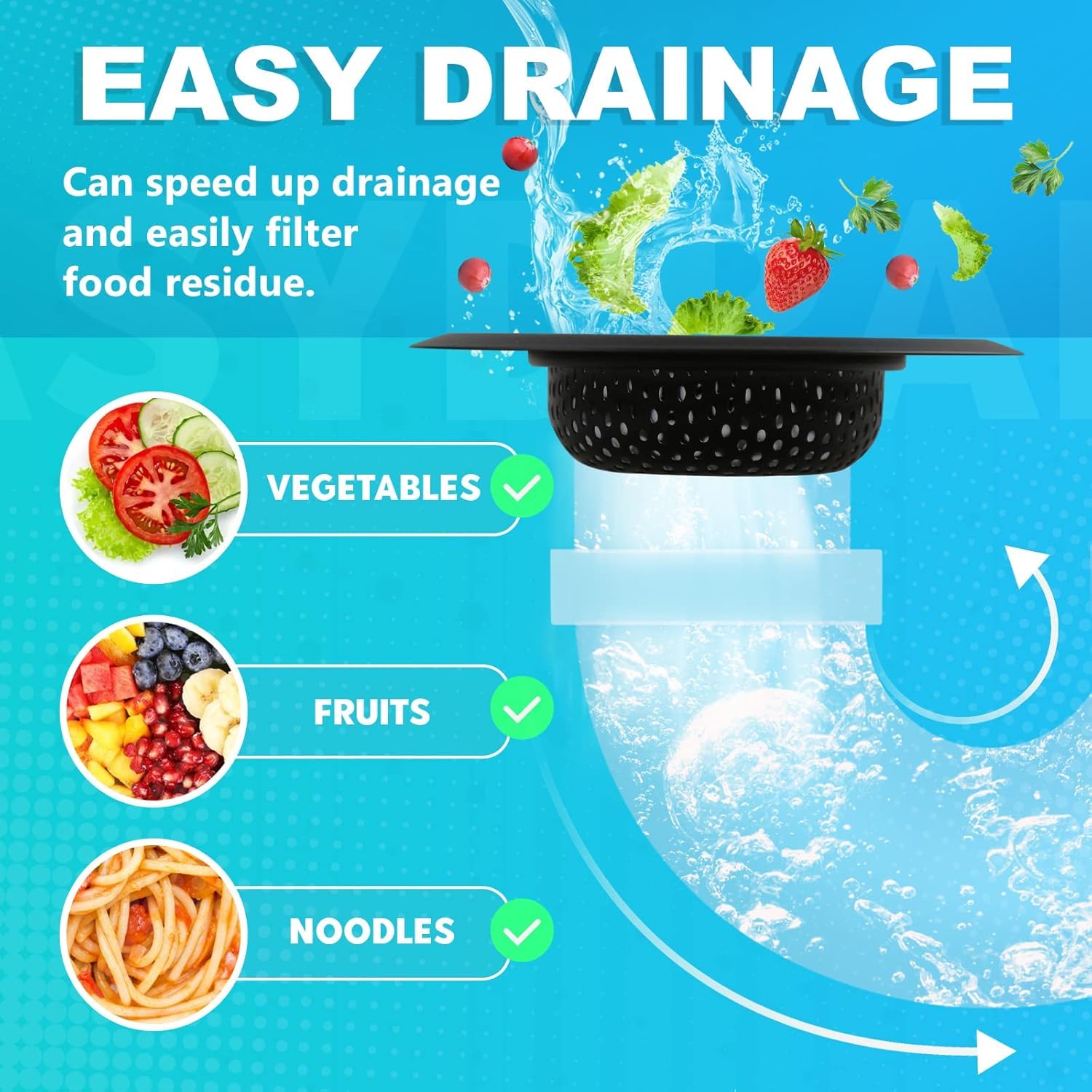 CHIDDHAN Stainless Steel Kitchen Sink Strainer – Heavy-Duty Round Drain Filter for Food Waste, Clog Prevention & Smooth Water Flow | Rust-Proof, Easy to Clean, Long-Lasting Quality (Pack of 1) 3